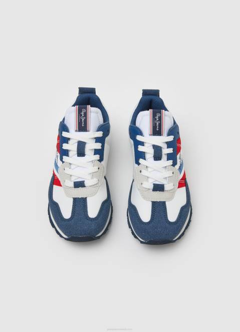 Pepe Jeans Foster Print Combined Sneakers Boy Ocean Z22X1523