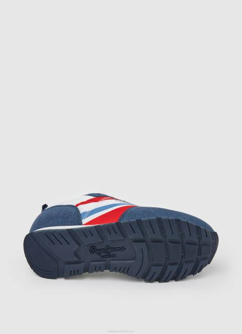 Pepe Jeans Foster Print Combined Sneakers Boy Ocean Z22X1523