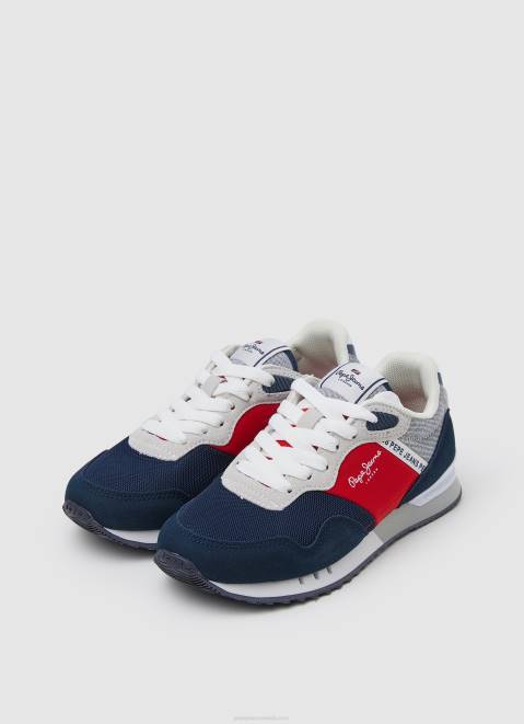 Pepe Jeans London Brighton Basic Sneakers Boy Navy Z22X1529