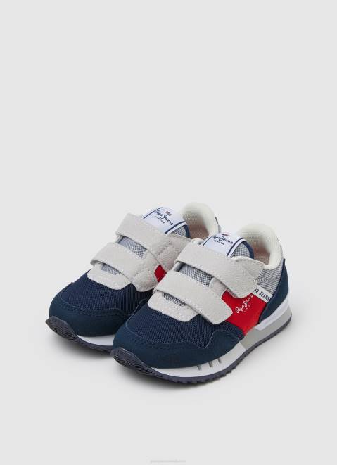 Pepe Jeans London Brighton Running Sneakers Boy Navy Z22X1535