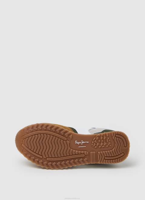 Pepe Jeans London May Combined Sneakers Boy Army Z22X1533