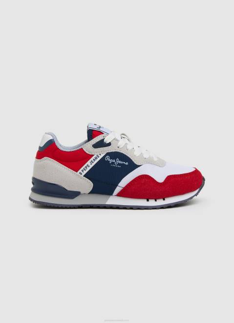 Pepe Jeans London May Combined Sneakers Boy Red Z22X1531