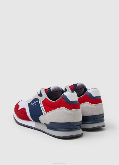 Pepe Jeans London May Combined Sneakers Boy Red Z22X1531