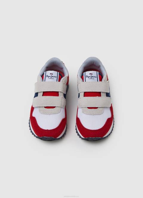 Pepe Jeans London May Combined Sneakers Boy Red Z22X1536