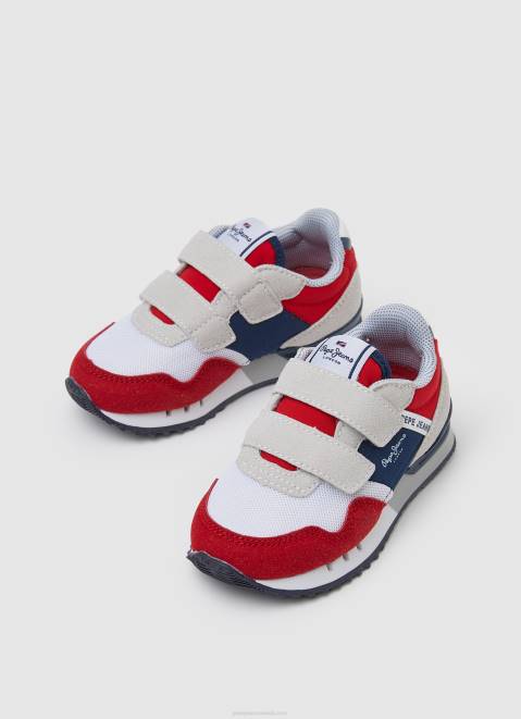 Pepe Jeans London May Combined Sneakers Boy Red Z22X1536