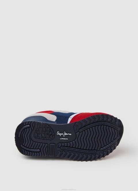 Pepe Jeans London May Combined Sneakers Boy Red Z22X1536