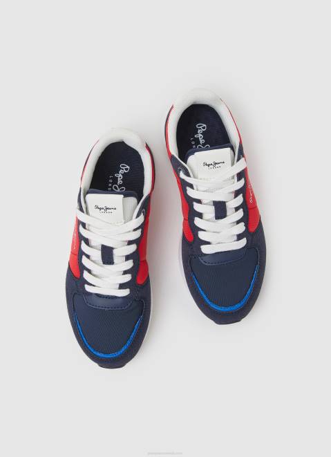 Pepe Jeans London Pro Vint Running Sneakers Boy Navy Z22X1538