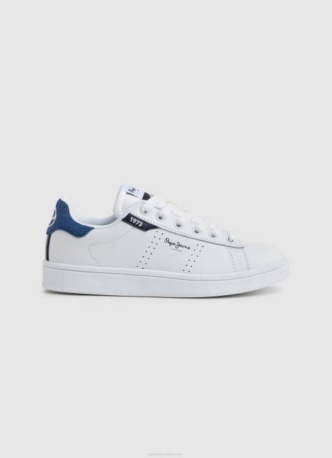 Pepe Jeans Player Basic Leather Sneakers Boy White Z22X1524