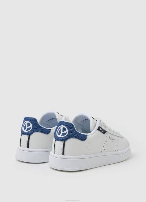 Pepe Jeans Player Basic Leather Sneakers Boy White Z22X1524