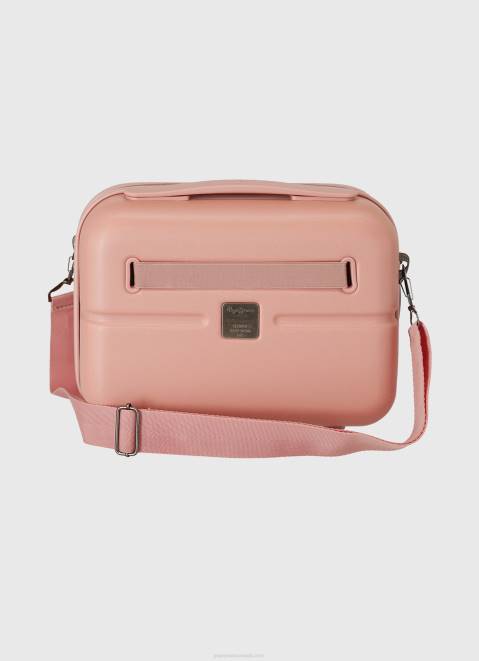 Pepe Jeans Embossed Logo Travel Bag Girl Light Pink Z22X1515