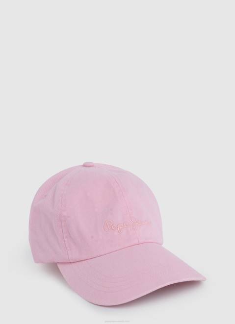 Pepe Jeans Embroidered Logo Basic Cap Girl Soft Pink Z22X1517