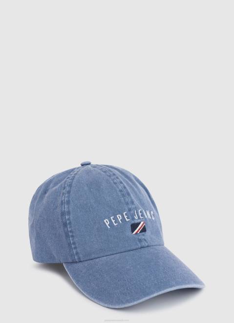 Pepe Jeans Embroidered Logo Denim Cap Girl Denim Z22X1513