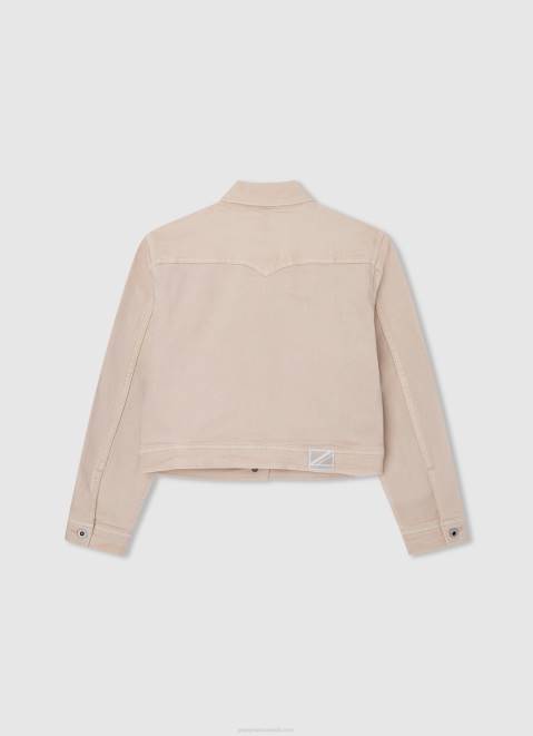 Pepe Jeans Regular Fit Denim Jacket Girl Buttermilk Z22X1359