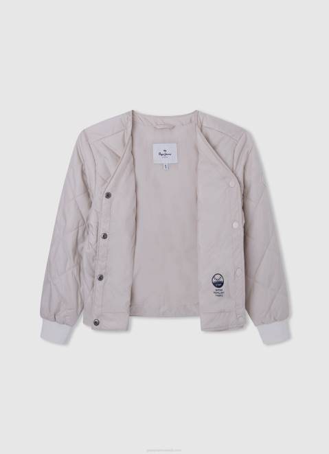 Pepe Jeans Sheryline Quilted Jacket Girl Off Lace Z22X1355