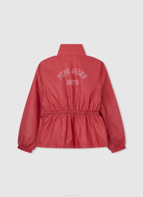 Pepe Jeans Sylvie Windbreaker Jacket Girl Studio Red Z22X1353