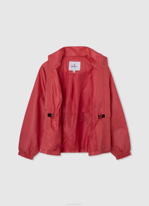 Pepe Jeans Sylvie Windbreaker Jacket Girl Studio Red Z22X1353