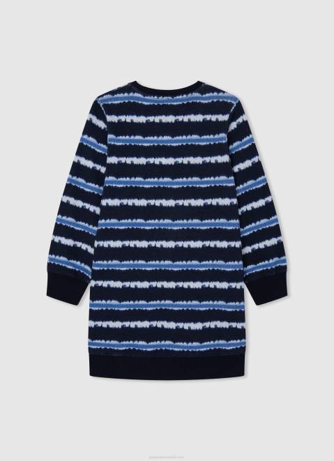 Pepe Jeans Degraded Stripes Mini Dress Girl Dulwich Z22X1391