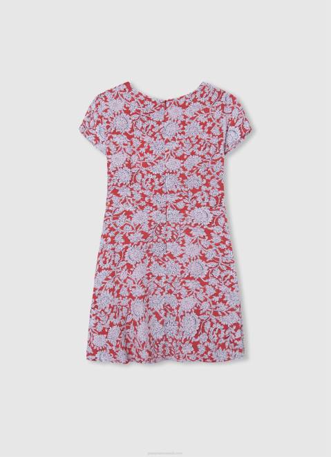 Pepe Jeans Embroidered Denim Dress Girl Bay Z22X1380