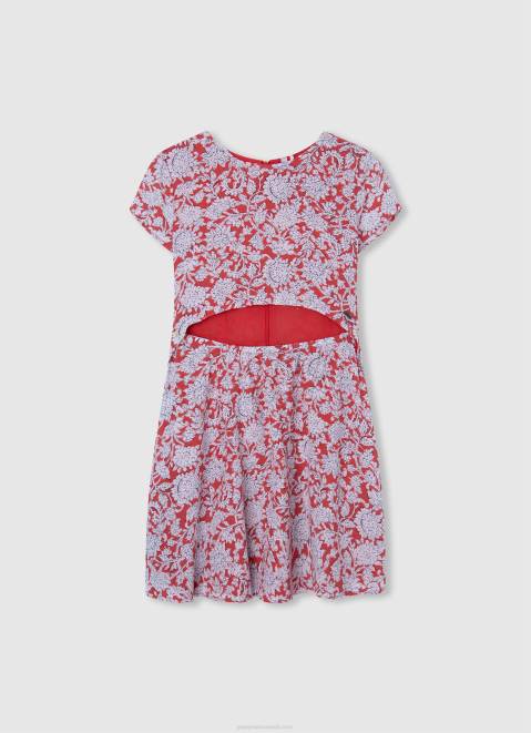 Pepe Jeans Floral Printed Dress Girl Multi Z22X1379