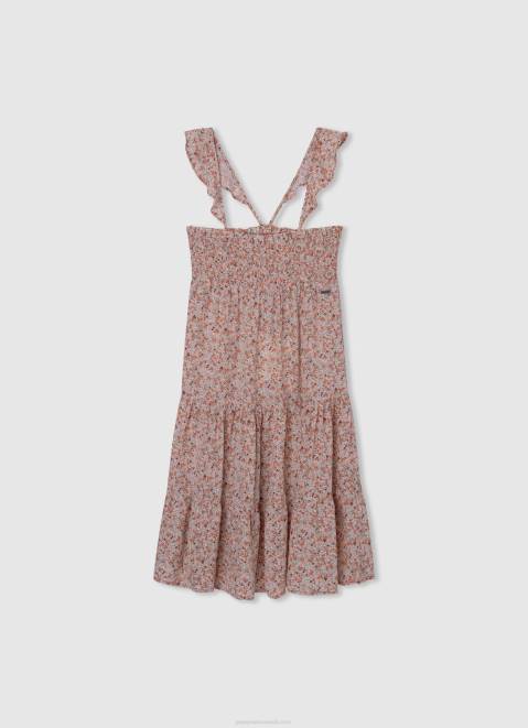 Pepe Jeans Flowy Floral Dress Girl Multi Z22X1399