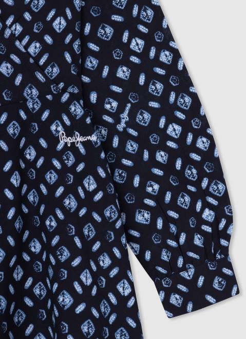Pepe Jeans Geometric Print Short Dress Girl Multi Z22X1387