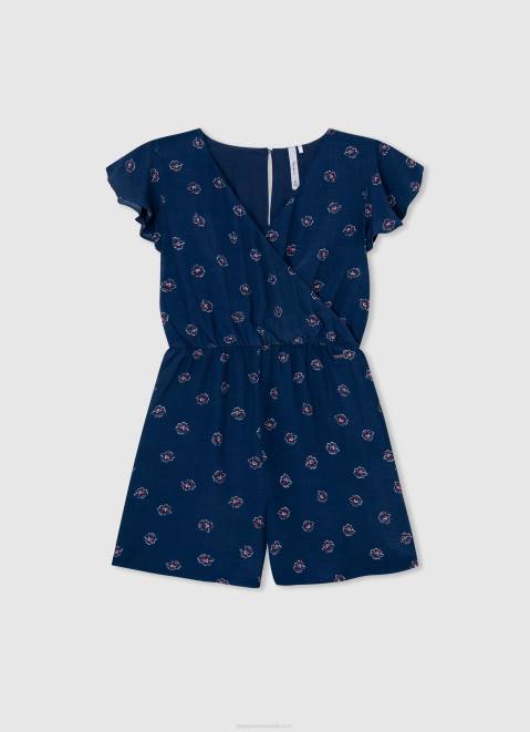 Pepe Jeans Geraldine Openwork Short Jumpsuit Girl Mousse Z22X1386