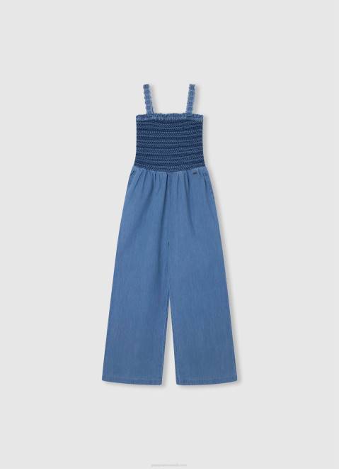 Pepe Jeans Jammie Long Denim Jumpsuit Girl Bay Z22X1381