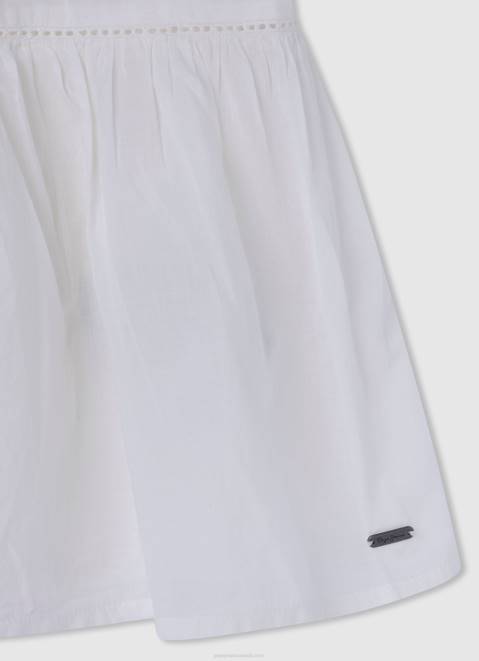 Pepe Jeans Romantic Cotton Dress Girl Mousse Z22X1398