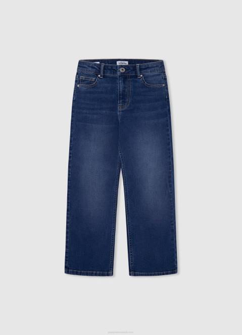 Pepe Jeans Lexa Jr High Waisted Wide Fit Jeans Girl Denim Z22X1360