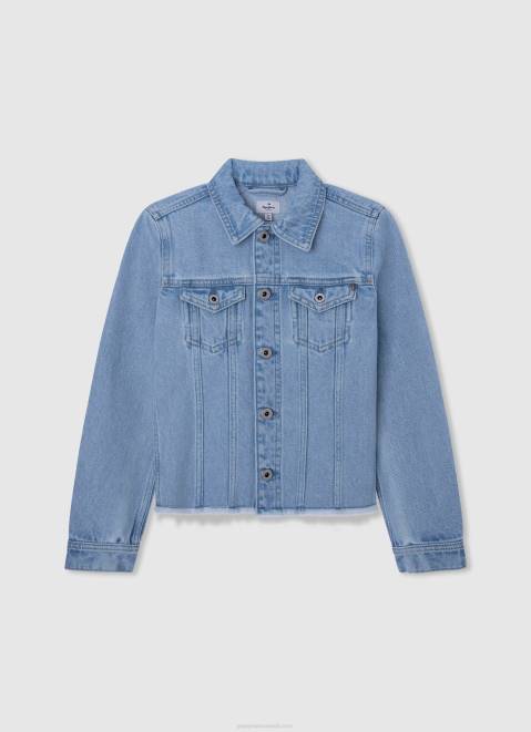 Pepe Jeans Lexa Jr High Waisted Wide Fit Jeans Girl Denim Z22X1360