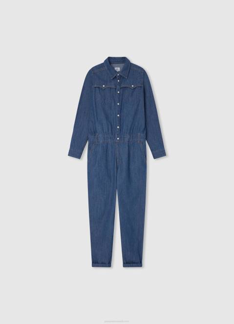 Pepe Jeans Long Cotton Denim Jumpsuit Girl Denim Z22X1363