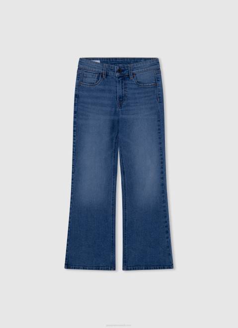 Pepe Jeans Willa Jr High Waisted Flared Fit Jeans Girl Denim Z22X1368