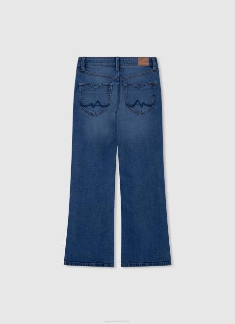 Pepe Jeans Willa Jr High Waisted Flared Fit Jeans Girl Denim Z22X1368