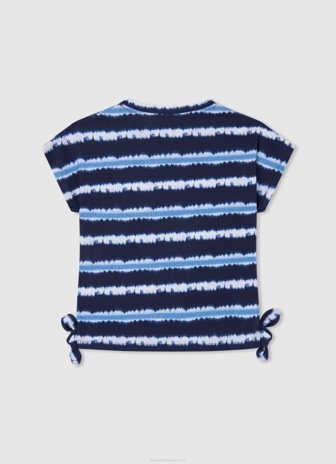 Pepe Jeans Faded Stripes Cotton T-Shirt Girl Dulwich Z22X1463
