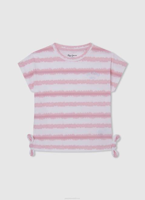 Pepe Jeans Glitter Logo T-Shirt Girl Bay Z22X1465