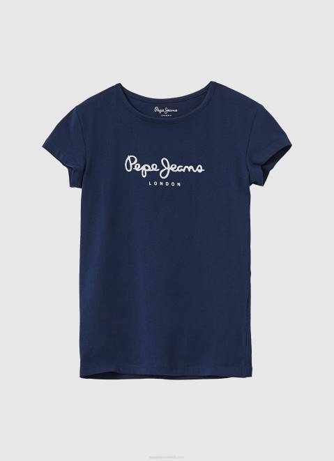 Pepe Jeans Glitter Logo T-Shirt Girl Dulwich Z22X1428