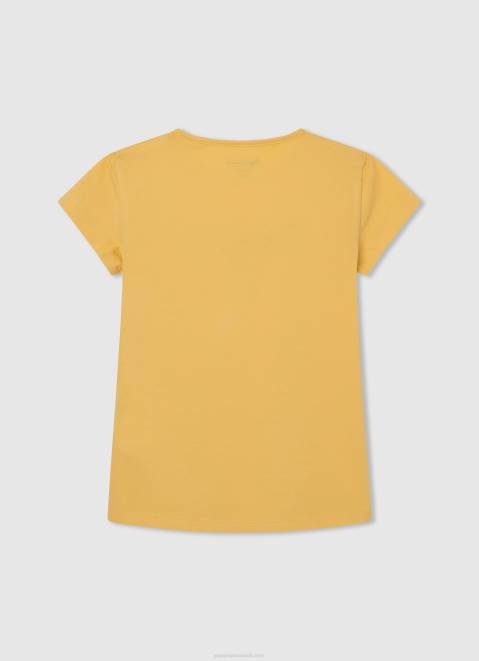 Pepe Jeans Glitter Logo T-Shirt Girl Shine Z22X1468