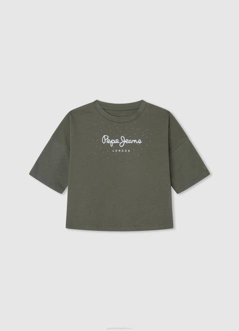 Pepe Jeans Logo Print Boxy Fit T-Shirt Girl Range Z22X1480
