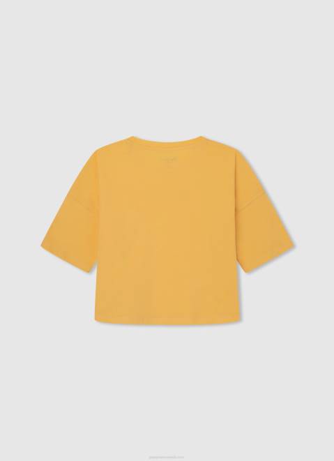 Pepe Jeans Logo Print Boxy Fit T-Shirt Girl Shine Z22X1479