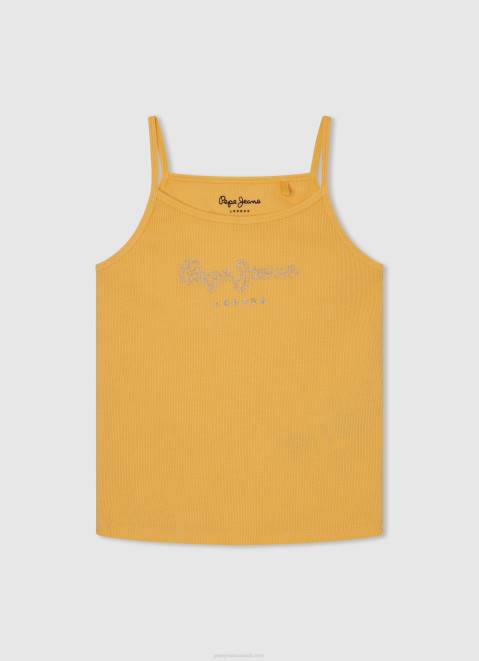 Pepe Jeans Logo Printed Tank Top Girl Shine Z22X1432