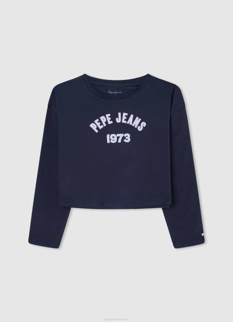 Pepe Jeans Long Sleeve Cotton T-Shirt Girl Dulwich Z22X1437