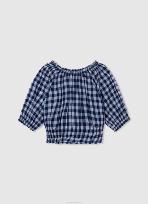Pepe Jeans Ribbed Cotton Shirt Girl Studio Red Z22X1420