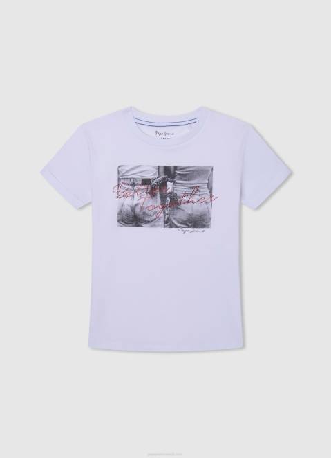 Pepe Jeans Ribbed Shirt With Embroidered Logo Girl Soft Pink Z22X1460