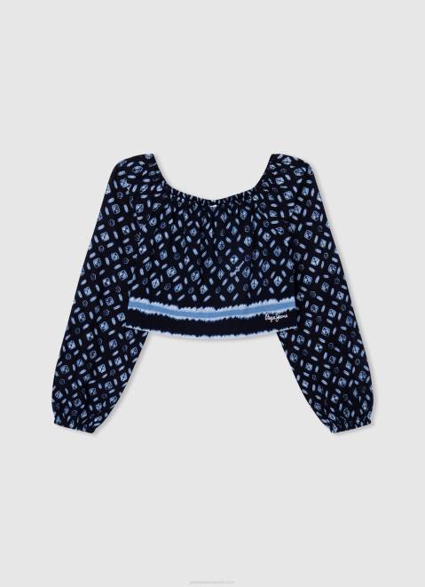 Pepe Jeans Salma Cropped Fit Top Girl Multi Z22X1429