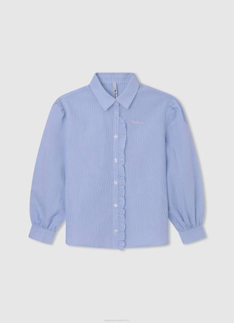 Pepe Jeans Saura Striped Print Blouse Girl Bay Z22X1436