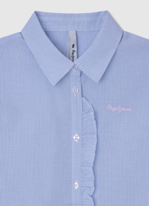 Pepe Jeans Saura Striped Print Blouse Girl Bay Z22X1436