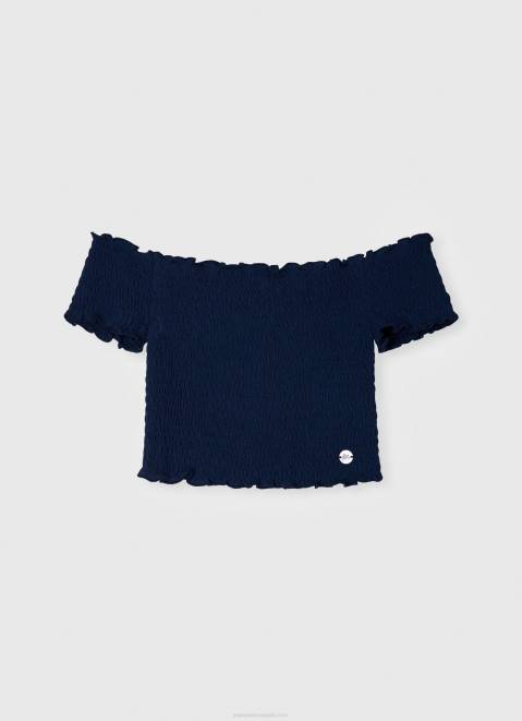 Pepe Jeans Short-Sleeved Gathered Top Girl Dulwich Z22X1425