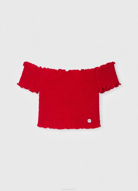 Pepe Jeans Short-Sleeved Gathered Top Girl Dulwich Z22X1425