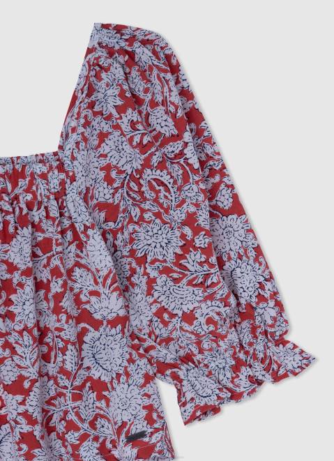 Pepe Jeans Sita Top With Squared Neckline Girl Multi Z22X1418