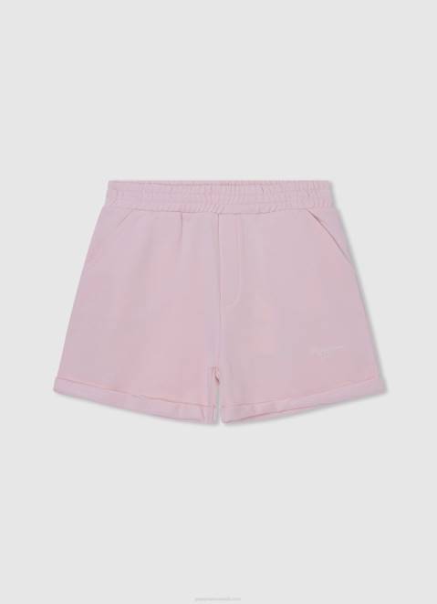 Pepe Jeans Elastic Waist Cotton Shorts Girl Soft Pink Z22X1500